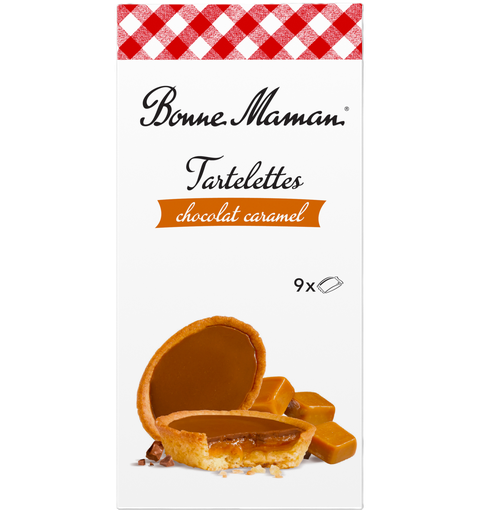 [15592] Bonne Maman Tartlet - Chocolate Caramel X 12 X 135g