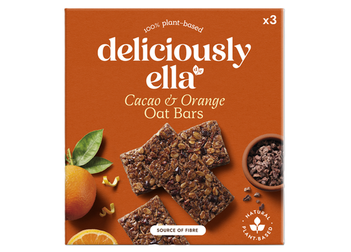 [15670] [20% OFF] Deliciously Ella Oat Bar - MPK Cacao and Orange X 12 X (3x50g)