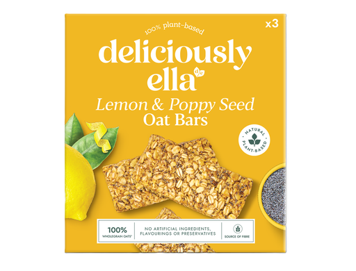 [15671] [20% OFF] Deliciously Ella Oat Bar - MPK Lemon and Poppy Seed X 12 X (3x50g)