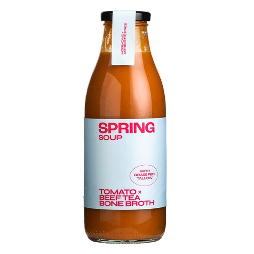 [15692] [SUPPLIER ISSUE] Spring Soup - SMALL Roasted Tomato and Beef Tea Bone Broth 490g