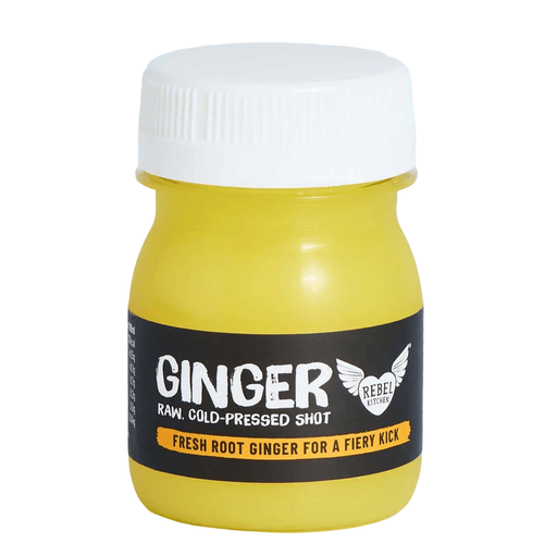 [15697] Rebel Kitchen Cold Press Shots - SMALL Ginger X 12 X 60ml