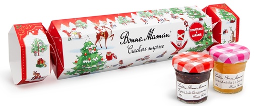 [15713] Bonne Maman XMAS Cracker - Mango Pear Strawberry and Vanilla (4x30g)