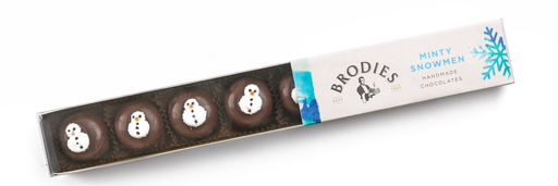 [15730] Brodies Chocolate XMAS - Minty Snowmen 95g