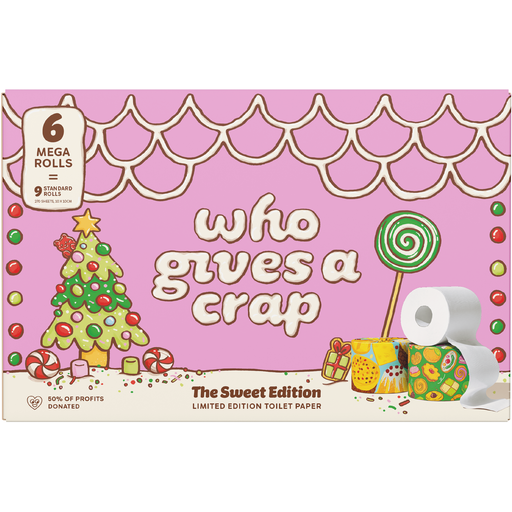 [15735] Who Gives A Crap Toilet Tissue - Extra Soft The Sweet Limited Edition 6 Mega Rolls
