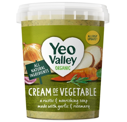 [15739] Yeo Valley Organic Soup - Creamy Vegetable with Garlic and Rosemary 400g