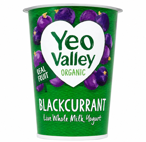 [15740] Yeo Valley Organic Fruit Yoghurt - Blackcurrant 450g