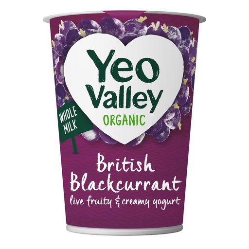 [15740] Yeo Valley Organic Fruit Yoghurt - British Blackcurrant 450g