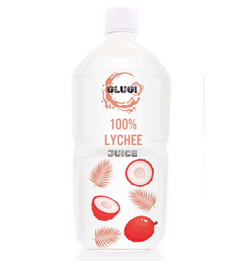 [15766] [SUPPLIER ISSUE] Glug 100% Natural Fruit Juice - LARGE Lychee X 6 X 1L