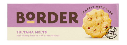 [15752] [15% OFF] Border Biscuits - Buttery Sultana Melts X 12 X 135g