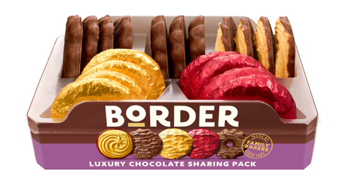 [15758] Border Biscuits Sharing Pack - Luxury Chocolate X 4 X 365g