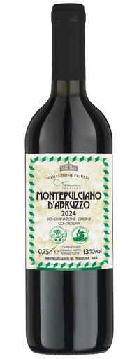 [15778] Collezione Privata Tombacco Red Wine - Montepulciano DOC Abruzzo 2024 13% ABV ITALY X 6 X 750ml 