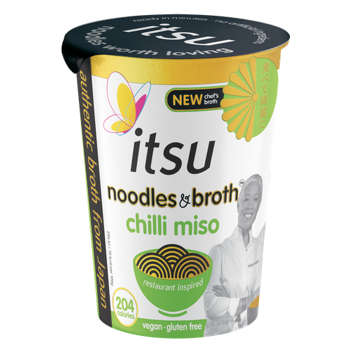 [15847] Itsu Noodles Cup - Chilli Miso X 6 X 65g