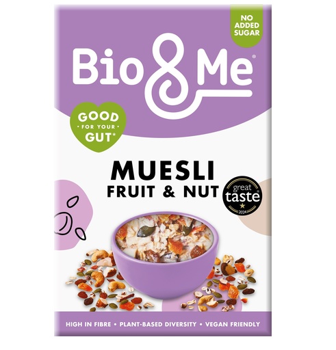 [15858] Bio and Me Vegan Muesli - Fruit and Nut X 5 X 450g