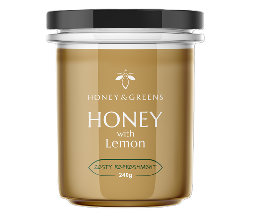 [15867] Honey and Greens British Honey - Lemon X 6 X 240g