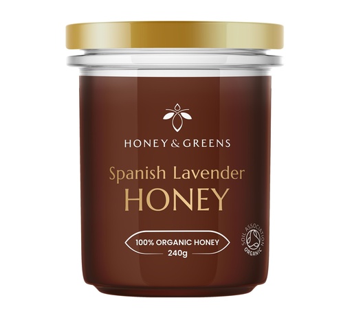 [15873] Honey and Greens Organic Honey - Spanish Lavender X 6 X 240g