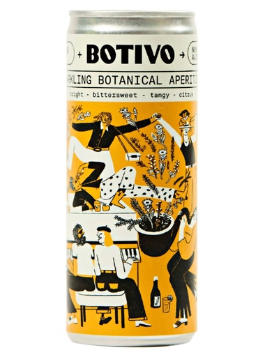[15907] Botivo Alcohol Free Sparkling Apreitivo - CAN Botanical X 12 X 250ml