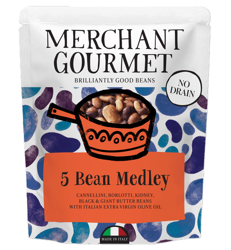 [15902] Merchant Gourmet Cooked Pulses - Five Bean Medley X 6 X 240g