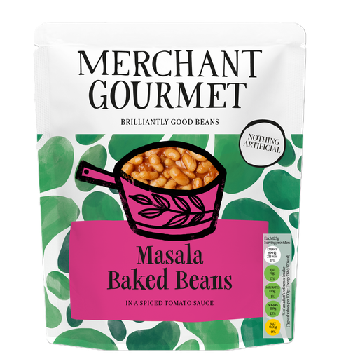 [15906] [15% OFF] Merchant Gourmet Cooked Pulses - Masala Beans X 6 X 200g