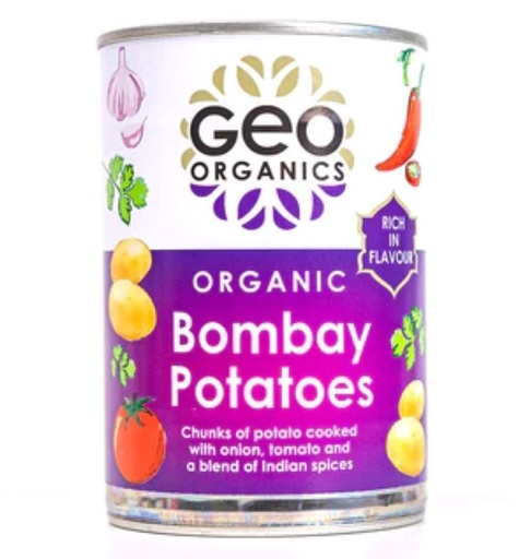 [15929] Geo Organics Vegan Ready Meals - Bombay Potatoes X 6 X 400g