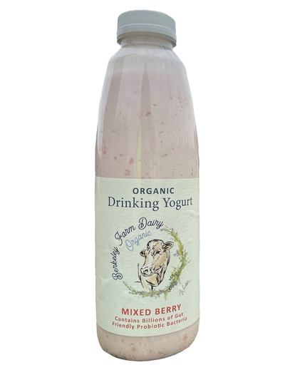 [15943] Berkeley Farm Dairy Organic Drinking Yoghurt - Mixed Berry 750ml