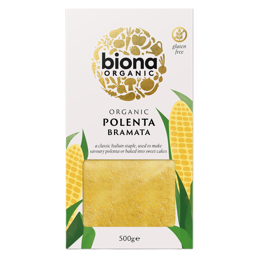 [15974] Biona Organic Cornmeal - Polenta Bramata X 12 X 500g