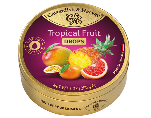 [16006] Cavendish and Harvey Fruit Drops - Tropical X 9 X 200g