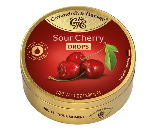 [16007] Cavendish and Harvey Fruit Drops - Sour Cherry X 9 X 200g