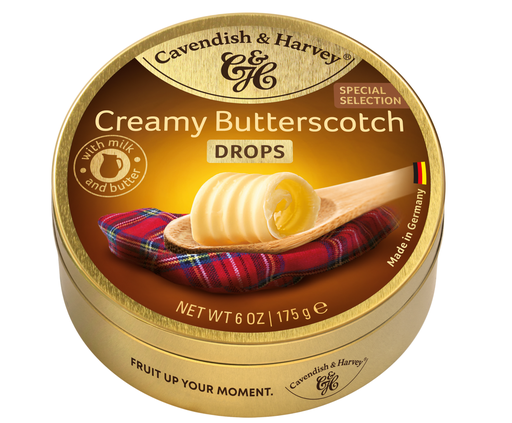 [16010] Cavendish and Harvey Fruit Drops - Creamy Butterscotch X 9 X 175g