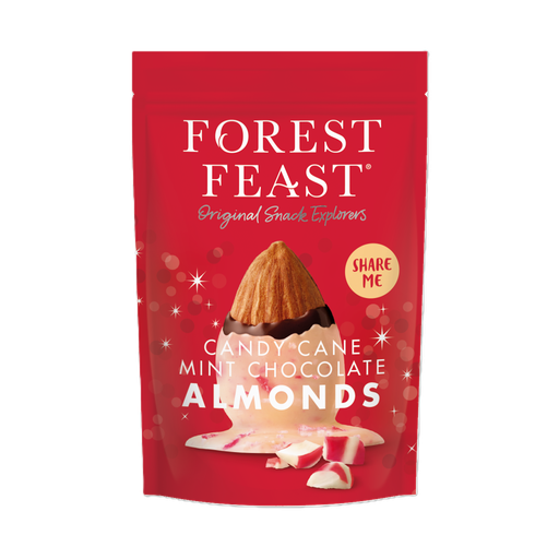 [16013] Forest Feast XMAS - Candy Cane Mint Chocolate Almonds X 6 X 270g