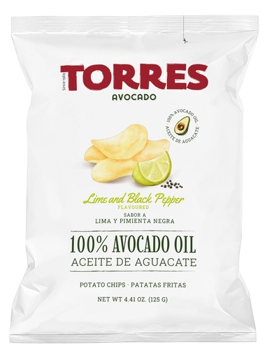 [16053] Torres Crisps - MEDIUM Lime and Black Pepper X 15 X 125g