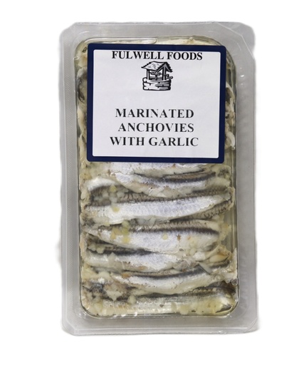 [16024] Fulwell White Anchovy - Whole with Garlic 200g