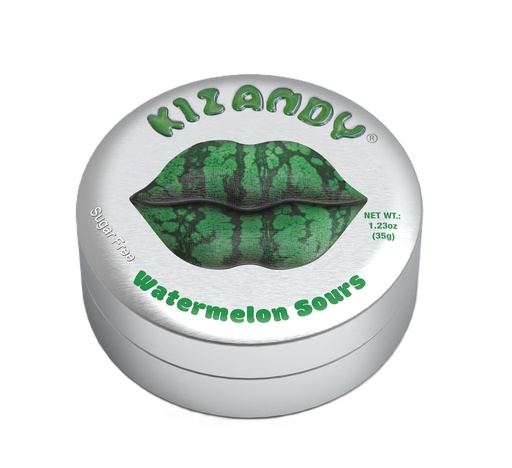 [16093] [50% OFF] Kizandy Sugar Free Sour Candies - Watermelon X 6 X 35g