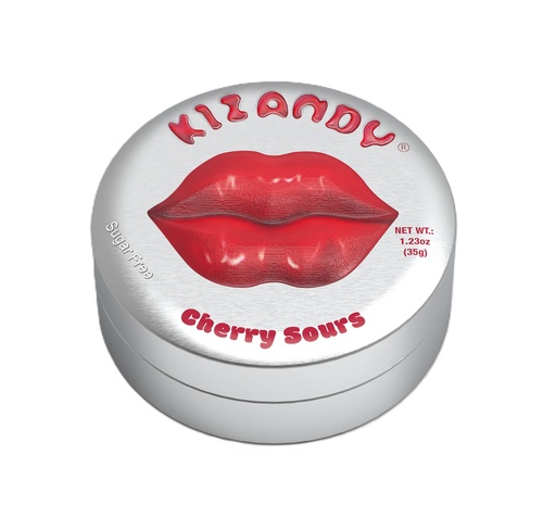 [16095] Kizandy Sugar Free Sour Candies - Cherry X 6 X 35g