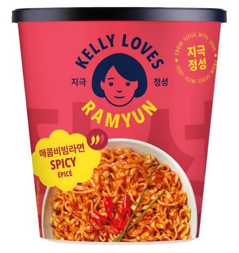 [16057] Kelly Loves Instant Noodles - Ramyun Spicy X 8 X 75g