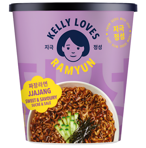 [16058] Kelly Loves Instant Noodles - Ramyun Jjajang X 8 X 75g