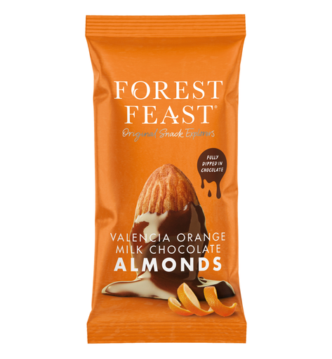 [16121] Forest Feast Impulse - Valencia Orange Milk Chocolate Almonds 06024 X 12 X 40g