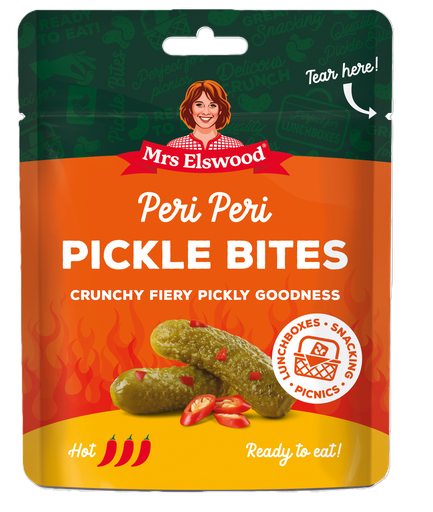 [16104] Mrs Elswood Pickle Bites - Peri Peri X 12 X 50g