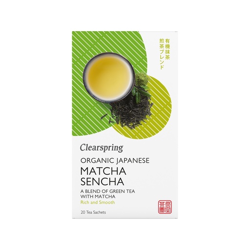 [16085] Clearspring Organic Matcha Tea - Japanese Sencha TEA0706.036A X 4 X 20pcs