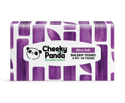 [16184] [15% OFF] Cheeky Panda Bamboo Facial Tissue - Balsam 4 Ply 64 Tissues