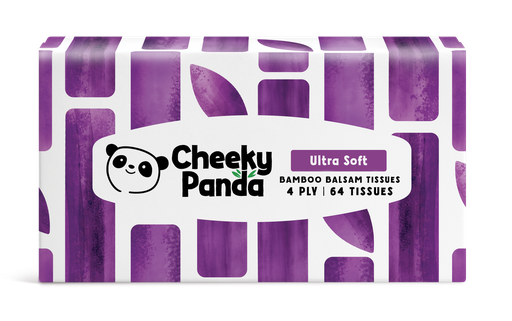 [16184] Cheeky Panda Bamboo Facial Tissue - Ultra Soft Balsam 64 Tissues