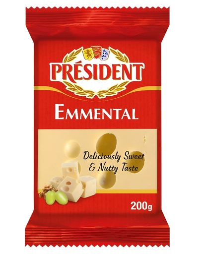 [16105] President Chesse - Emmental Block 200g