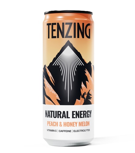 [16193] Tenzing Natural Energy Drink - Peach and Honeymelon X 12 X 330ml