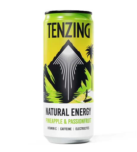[16194] [15% OFF] Tenzing Natural Energy Drink - Pineapple and Passionfruit  X 12 X 330ml