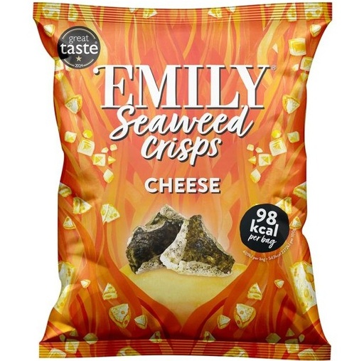 [16227] [15% OFF] Emily Seaweed Crisps - SMALL Cheese X 12 X 18g
