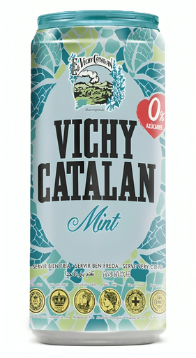 [16247] Vichy Catalan Sparkling Water - CAN Mint X 24 X 330ml