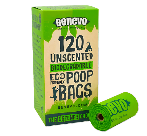 [16274] Benevo Pet Poop Bags - Biodegradable Unscented X 6 X 120bags