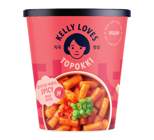 [16283] Kelly Loves Ready to Eat Topokki - Spicy X 12 X 140g