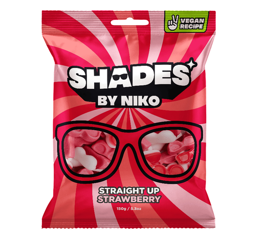 [16253] Shades by Niko Plant based Gummies - Straight Up Strawberry X 20 X 150g