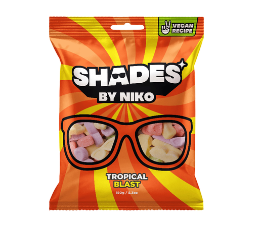 [16254] Shades by Niko Plant based Gummies - Tropical Blast X 18 X 150g