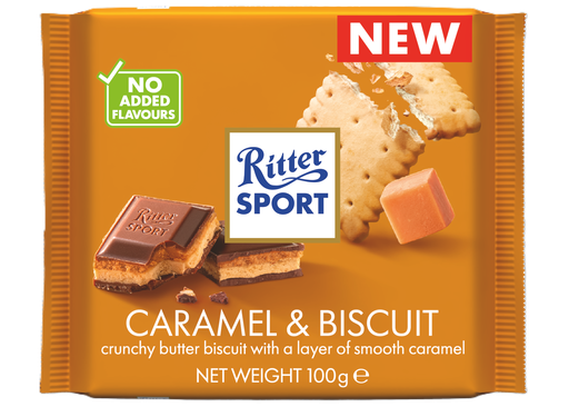 [16275] Ritter Sport Chocolate Nut - Caramel and Biscuit X 11 X 100g